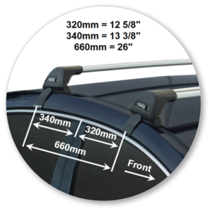 Hyundai i40 4dr Sedan 06/12on Yakima Flush Bar Roof Racks (pr) (S26Y/K686) - Image 2