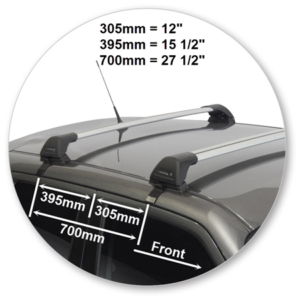 Nissan Juke 5dr Hatch 10/13 - 2020 Yakima Flush Bar Roof Racks (pr) (S5YB/K582) - Image 2