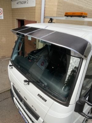 Mitsubishi/Fuso Canter City Narrow Cab Mesh Windscreen Sunvisor (2015on) - Image 2