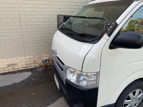 Toyota Hiace LWB Black Windscreen Stone Guard (2005-05/2019) - Image 3