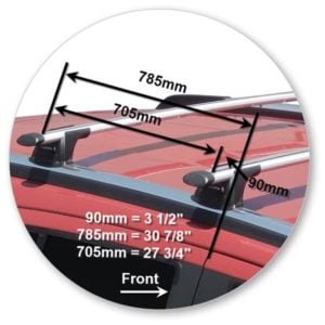 Holden Colorado 7 / Trailblazer Yakima Roof Racks (pr) (S16Y/K682) - Image 3