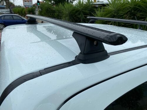 Holden Colorado Dual Cab 2012on (Except SX) Rhino Black Vortex Roof Racks (pr) (JC-00524) - Image 2
