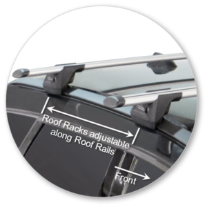 Volvo XC60 With Flush Rails Yakima Through Bar Roof Racks (03/09 - 09/17) (S17Y/K668) - Image 2