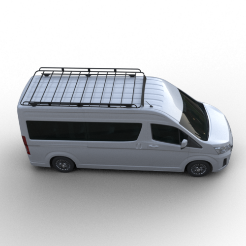 Toyota Hiace SLWB Jun 2019on Wedgetail Commercial-Max Tradesman Roof Rack 3.0 x 1.6m - Image 2