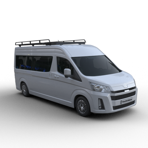Toyota Hiace SLWB Jun 2019on Wedgetail Commercial-Max Tradesman Roof Rack 3.0 x 1.6m - Image 3