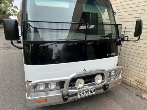 Mitsubishi/Fuso Rosa Bus Black 2001onwards Windscreen Stone Guard - Image 4
