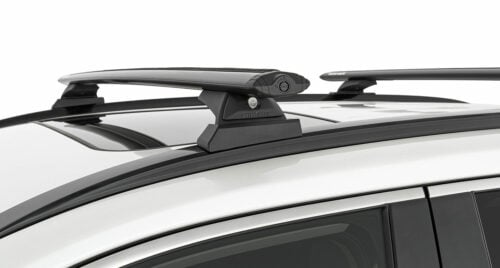 Toyota Rav4 (with factory rails) 05/2019on Flush Rails Rhino-Rack Black Vortex Roof Racks (JB1676) - Image 3