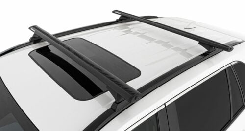 Toyota Rav4 (with factory rails) 05/2019on Flush Rails Rhino-Rack Black Vortex Roof Racks (JB1676) - Image 5