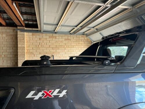 Isuzu D-Max Gen3 2020 - 2024  X-Terrain Black Rhino-Racks to fit rear cargo lid tracks (pr) (JC-01364) - Image 6