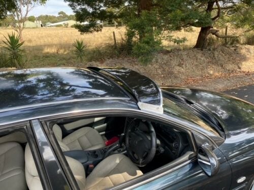 Solid windscreen sunvisor on a VT/VX Commodore