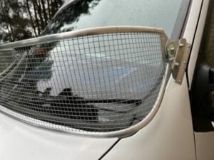 Renault Master 300mm Silver Mesh Windscreen Stoneguard - Image 3