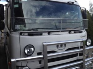 Toyota Coaster Bus 1982-1992 Windscreen Stone Guard - Silver - Image 2