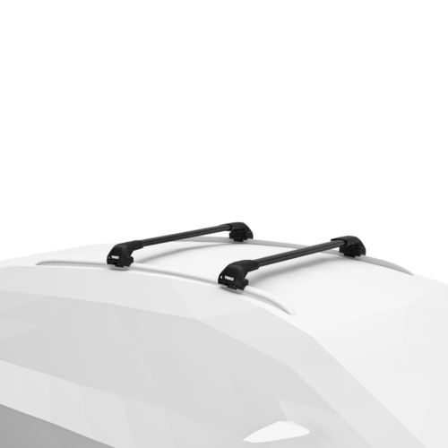 Land Rover Discovery 5 5 Door with Flush Rails 2017on Thule Wingbar Edge Roofracks (pr) Black (721520/721520/720600/186070) - Image 2
