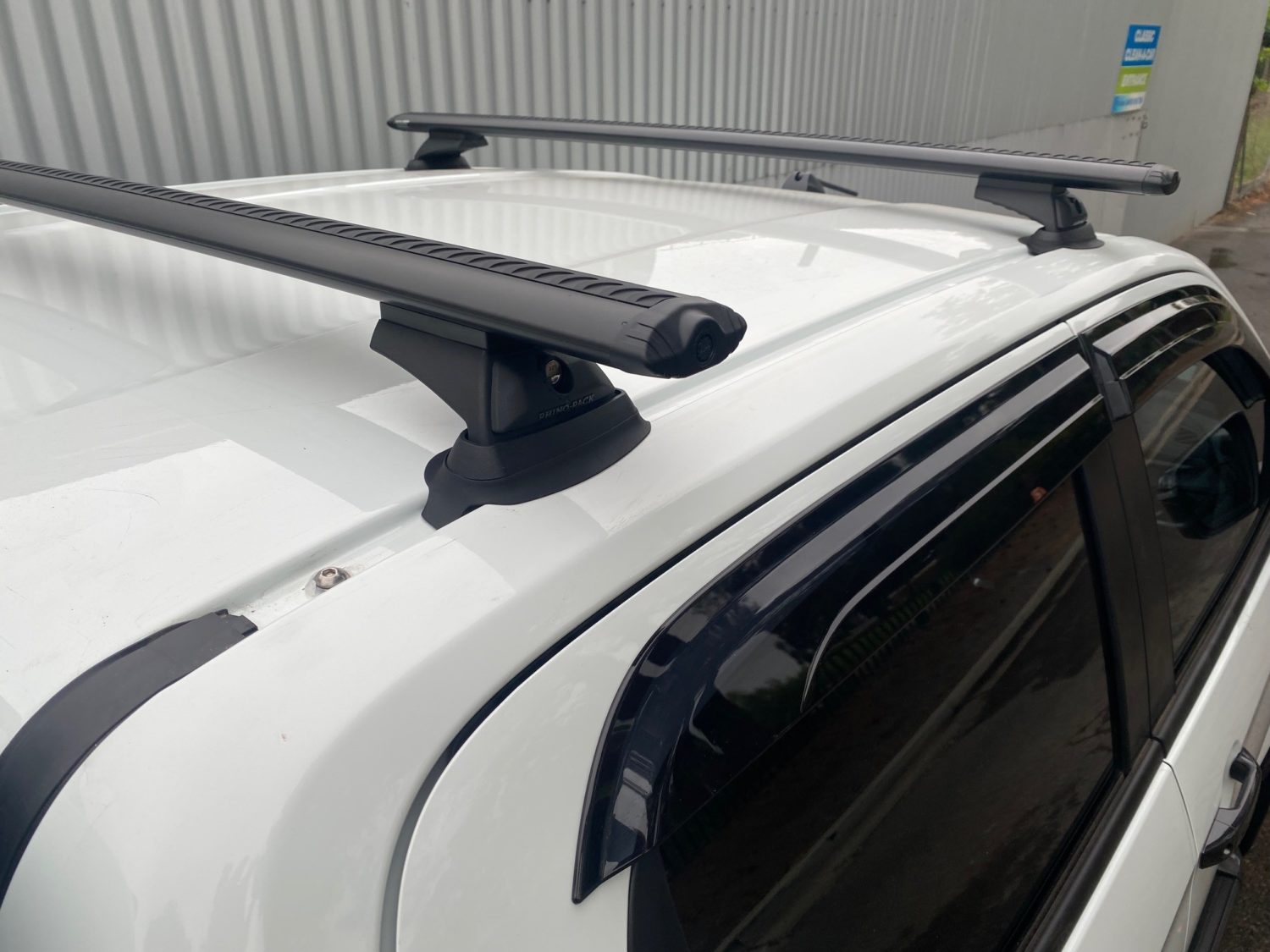Isuzu DMax Gen3 2020 on XTerrain RhinoRack Cross Bars(2) (with rails removed) Roof Rack World