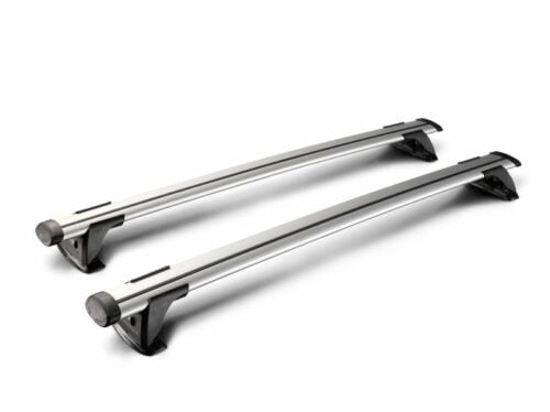 Volkswagen Touareg 5dr SUV w/ Flush Rails 2019 - May 2024 Yakima ThroughBar Roof Racks (pr) (S17Y/K1042W) - Image 3