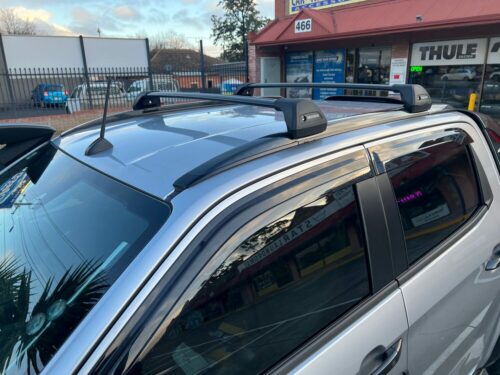 Isuzu DMax XTerrain 2022 Yakima Black Flush Racks to fit existing rails - Roof Rack World