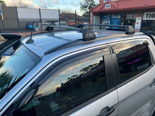 Isuzu DMax XTerrain 2022 Yakima Black Flush Racks to fit existing rails - Roof Rack World