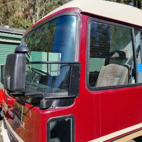 Toyota Coaster Bus 1982-1992 Black Windscreen Stone Protector - Image 2