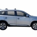 Mitsubishi Outlander ZJ With Flush Rails 11/2012 - 10/2021 Black Yakima Roof Racks (pr) (S26YB/K683)