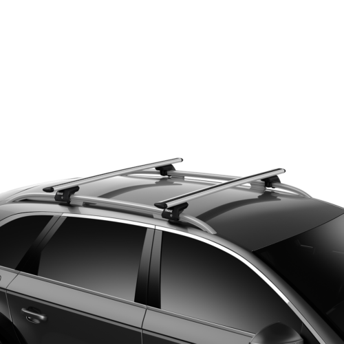 Ford Ranger Next Gen Wildtrak July2022on with rails Black Thule Wingbar Evo Roof Bars (711420/710410) - Image 2