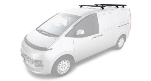 Hyundai Staria Load Rhino-Rack Black Heavy Duty Bars 3 Bar System (JC-01504) - Image 2