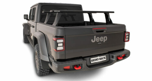 Jeep Gladiator JT with Trail Rails 2020 - on Rhino Rack Reconn-Deck (JC-01271) - Image 3
