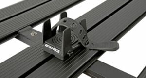 RMPHU multi purpose holder on a platform roof rack.