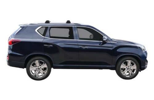 SsangYong Rexton 2017 - onwards With Rails Yakima Silver Elevated Flush Bars (S8Y/K328) - Image 2