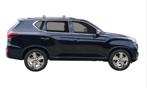 SsangYong Rexton 2017 onwards With Rails Yakima Black Thru Bars (2) (S17YB/K328) - Image 3