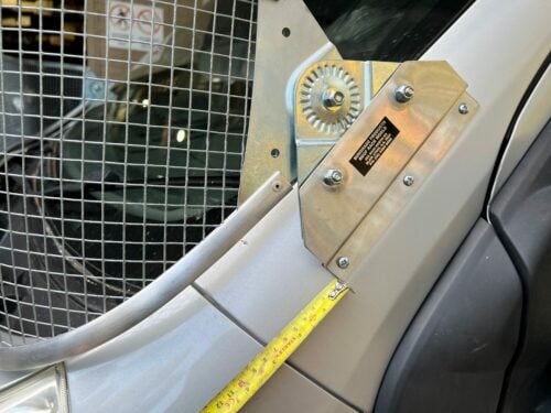Fiat Ducato(Gen 3 2007on) 300mm tall Silver Mesh Windscreen Stoneguard - Image 4