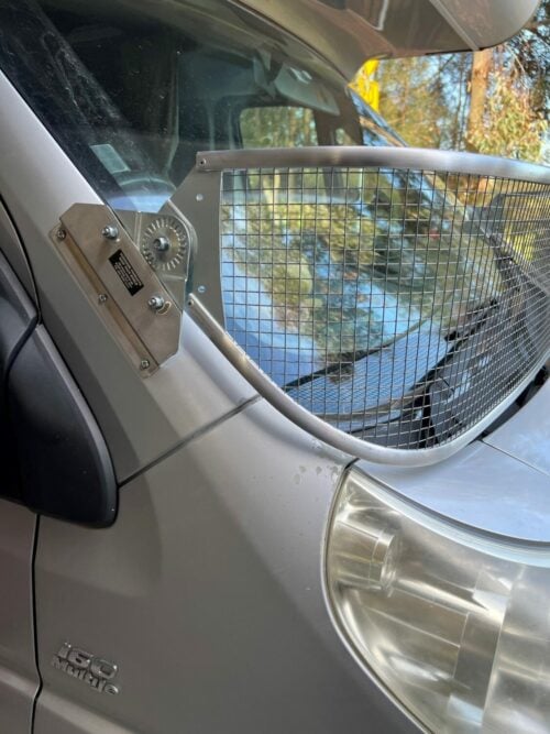Fiat Ducato(Gen 3 2007on) 300mm tall Silver Mesh Windscreen Stoneguard - Image 5
