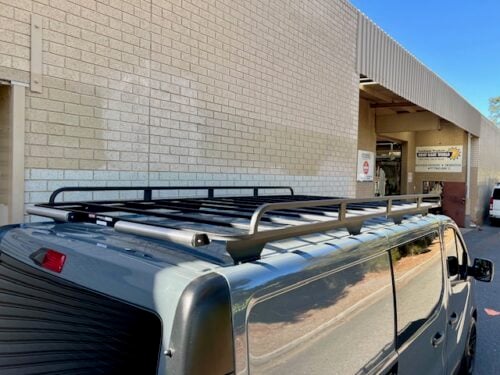 Renault Trafic LWB 2014 on Wedgetail Commercial-Max Tradesman Roof Rack 3.0m x 1.6m (3016) - Image 12
