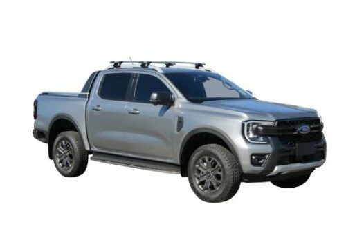 Ford Raptor Gen 2 July 2022on Dual Cab Yakima Silver Thru Bar Roof Racks (2) (S17Y/K611) - Image 4