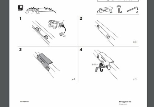 Jeep Grand Cherokee WL and L 2022onwards Thule Wingbar Evo Roof Racks Silver (711200/710600/186120) - Image 5