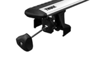 Toyota Corolla Cross 2021on (with factory rails) Thule Wingbar Evo Roof Racks (pr) Silver (711200/710700/187101) - Image 3