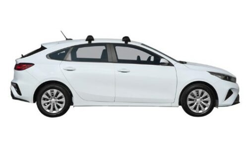 Kia Cerato Hatch June 2021 - On Yakima Silver Flush Bars (2) (S25Y/K1146) - Image 2