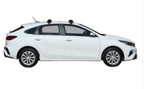 Kia Cerato Hatch June 2021 - on  Yakima Silver Thru Bars (2) (S16Y/K1146) - Image 2