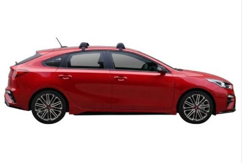 Kia Cerato Hatch 2019 to May 2021 Yakima Silver Flush Bars (2) (S25Y/K1146) - Image 2