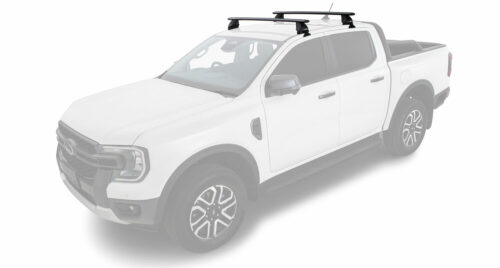 FORD Ranger PJ/PK Super Cab 1/2007-8/2011 Sportz 2500 Black 2 Bar Roof Rack (JC-04178) - Image 7