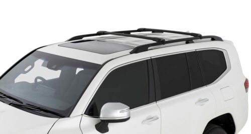 Toyota Land Cruiser 300 Series with Raised Rail 2021- Onwards Rhino Rack Black Vortex StealthBar (2) (JA8344) - Image 2