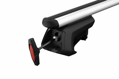 Mitsubishi Pajero NM-NW with factory rails Thule Smart Rack (2 bars) (730404) - Image 4