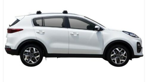 Hyundai Tucson with Flush Rails 8/2015 - 7/2018 Yakima Silver Flush Bar Roof Racks (S25Y/K1213) - Image 5