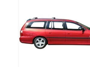 Holden Commodore 5dr Wagon VT-VZ 09/97 to 07/06 Yakima Black Flush Bars (pr) (S5YB/K335) - Image 2