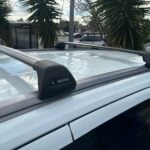 Isuzu MUX Gen2 2021on (with roof rails) Black Flush Bars Yakima (pr) (S7YB/K1201)