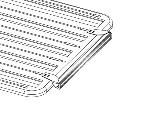 Kaon KS0202 30" LED Slimline Light Bar Brackets - Rhino Platform Rack 1236 wide - Image 2