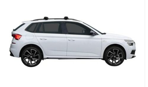 Skoda Kamiq 5dr Wagon With Roof Rails 2020-on Yakima Silver Thru Bars (pr) (S16Y/K328) - Image 2