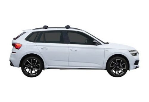 Skoda Kamiq 5dr Wagon With Roof Rails 2020-on Yakima Silver Flush bars (pr) (S24Y/K328) - Image 2