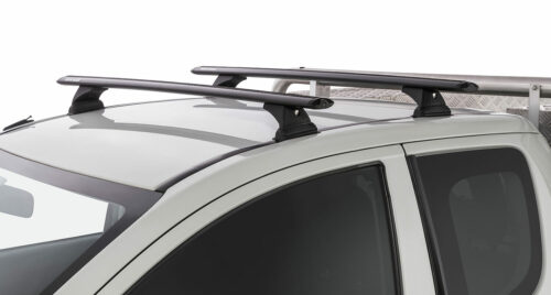 Mitsubishi Triton MQ/MR 2dr Extra Cab 2015 to Jan2024 Rhino-Rack Black Vortex Roof Racks (pr) (JB0868) - Image 3