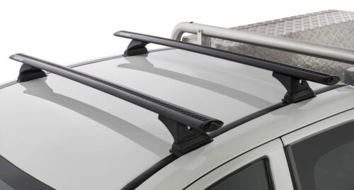 Mitsubishi Triton MQ/MR 2dr Extra Cab 2015 to Jan2024 Rhino-Rack Black Vortex Roof Racks (pr) (JB0868) - Image 4