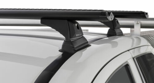 Mitsubishi Triton MQ/MR 2dr Extra Cab 2015 to Jan2024 Rhino-Rack Black Vortex Roof Racks (pr) (JB0868) - Image 2